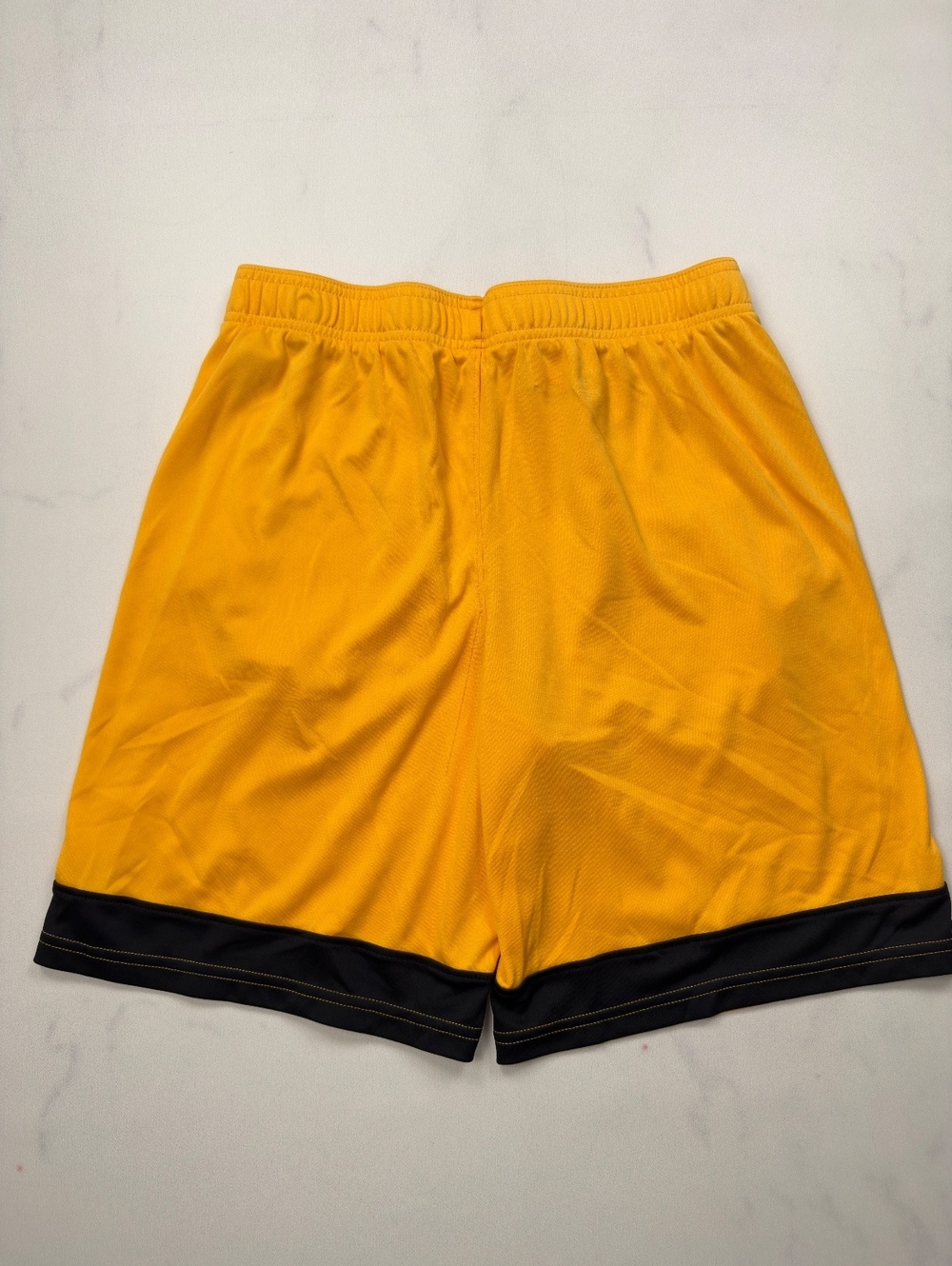 Under Armour Athletic Shorts Yellow Black Trim - Kids XL